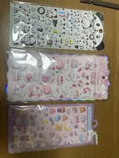 かわいいキャラクターシール3枚セット