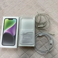 Apple iPhone 14 の空箱と充電ケーブル2本