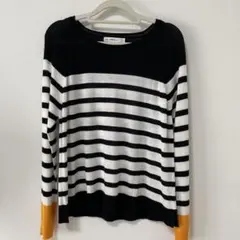 【美品】ZARA ストライプ長袖トップス