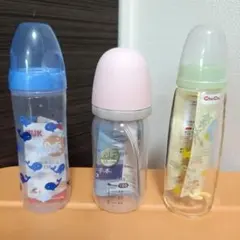 哺乳瓶 3本セット NUK・ChuChu・Combi