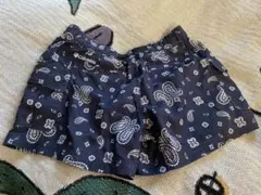 ショートパンツ キュロット　ペイズリー柄