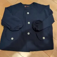 Hamano 幼稚園用スモック Lサイズ ネイビー　秋冬用