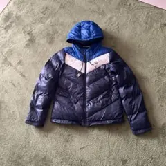 adidas ダウンジャケット M 青/ネイビー