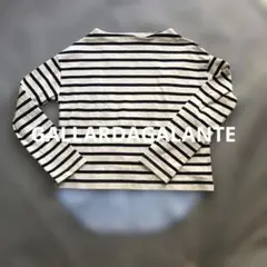 美品　GALLARDAGALANTE ナチュラルボーダー長袖カットソー　F