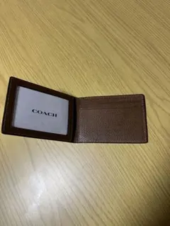 COACH ブラウン レザー カードケース