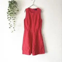 GAP ギャップ ノースリーブワンピース 【0】サーモンピンク