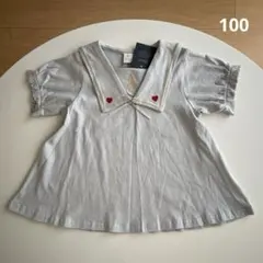 新品 (100) 半袖 チュニック 綿100% ふしぎの国のアリス コトリ