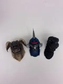 【ゴジラ モンスターヘッドマグネット】一番くじ ゴジラ 大怪獣 3個セット