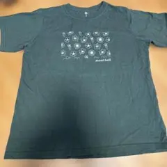mont-bell 半袖Tシャツ 花柄 ダークグリーン XLのサムネイル