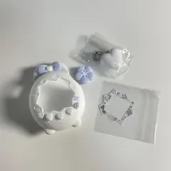 たまごっちパラダイス カバー シリコン ゴス うさぎ リボン 白