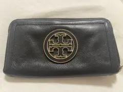 TORY BURCH ラウンドファスナー長財布 ブラックのサムネイル
