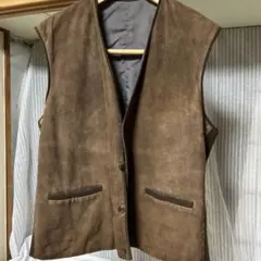 PARTINA/TOKYO TFC/ブラウン スエード ノースリーブベスト