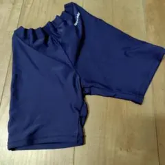 120センチ⭐️フットマーク⭐️ネイビー水着（ウエストゴム）