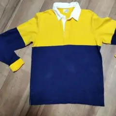 ✨BEAMS ラガーシャツ M イエロー/ネイビー