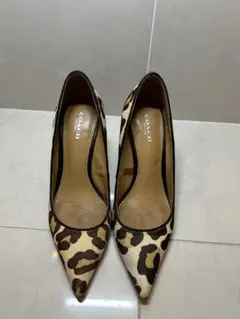 【新品未使用】COACH ベージュ ポインテッドトゥ ハイヒール 2025年最新】COACH つま先：オープントゥ レディース ハイヒール