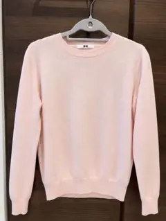 UNIQLO クルーネックセーター ピンク M