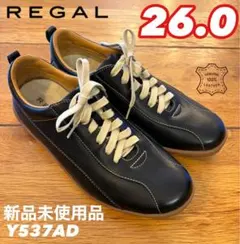 ざき様専用！REGAL リーガル Y537AD レザースニーカー 黒 26.0