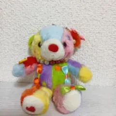 KAWAIIベア　カラフル クマ ぬいぐるみ マスコット