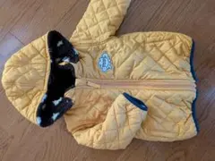 シューラルー　イエロー 中綿コート フード付き 80サイズ