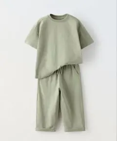 ZARA ベビー 新品 プレーンTシャツ パンツ セットアップ 98のサムネイル