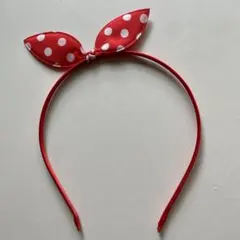 ミニーちゃん風 子供用カチューシャ