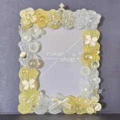 トレカケース　硬質ケース　ホイップデコ　リボン　王冠　花　アプリコット　クリア①