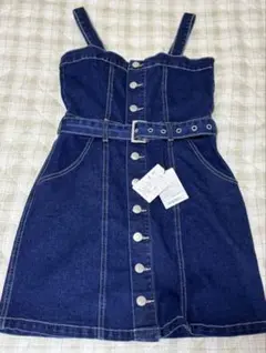 GRL ベルト付きミニジャンパースカート