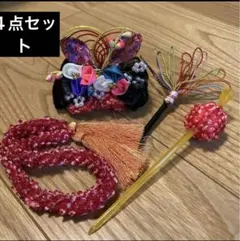 七五三 かんざし　七五三髪飾り　 ちんころ　髪飾り　レトロかんざし