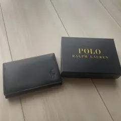 新品未使用　Polo Ralph Lauren 黒 レザー 名刺入れ