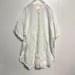 【アパートバイローリーズ】チュニック　シャツワンピ　ホワイト　半袖のサムネイル