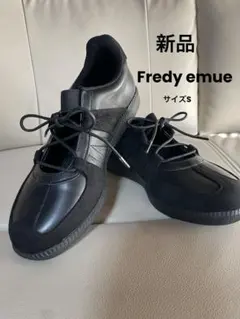 【美品】freddy emue ブラック レースアップシューズ