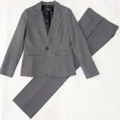 SUCREシュクル グレーストライプパンツスーツ11号 通勤 セレモニー