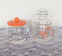 【昭和レトロ】キャンディポット 2個セット
