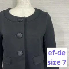 ef-de エフデ ショート丈 コート ジャケット size7 《0020》