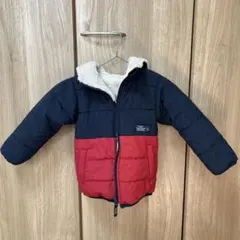 BREEZE フード付きダウンコート 110 リバーシブル