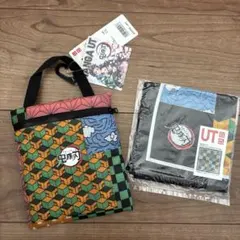 鬼滅の刃 エコバッグUNIQLO UT 非売品ハンカチ2点セット