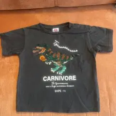 SHIPS KIDS ティラノサウルス スパンコール Tシャツ