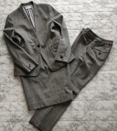 PLST　ウォームリザーブカラーレス　３点セット　セットアップ　チェック　L