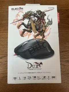【新品箱破損あり】ゲーミングマウス エレコム 【DUX】有線 M-DUX50BK