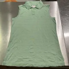 Brooks Brothers ノースリーブ ポロシャツ グリーン M綿100%