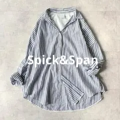 Spick&Span ストライプシャツ 長袖 リネンコットン 綿麻 20年のサムネイル
