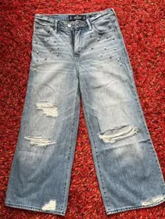 Hollister High-Rise Culotte デニムパンツ W25のサムネイル