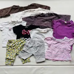 80cm Tシャツ 7部丈5部丈ズボン 10着まとめ売り 保育園着