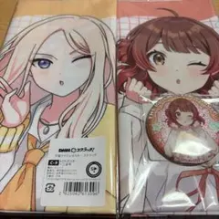 学園アイドルマスター DMMスクラッチ 布ポスター 花海佑芽 十王星南 缶バッジ