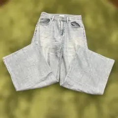 UNIQLO ドレープワイドフレアジーンズ　24㌅(61cm) Ｓレディース