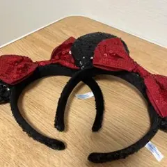 ミニーマウス風カチューシャ 2個セット