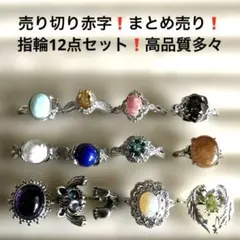 1067売り切り赤字価格❗️まとめ売り❗️高品質多々❗️指輪12点セット❗️