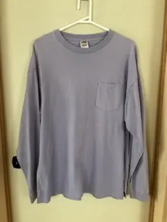 FRUIT OF THE LOOM Mサイズ ロングTシャツ 無地 パープルのサムネイル