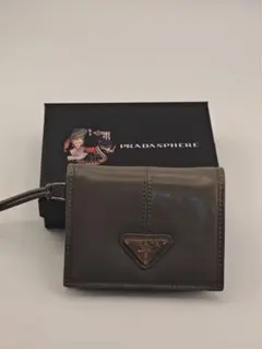 PRADA Pradasphere ミニウォレット グレー　美品