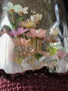 madchen】ビーズフラワー Anthurium ライトパープル2本セット - メルカリ